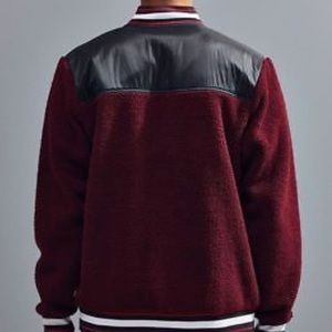 champion uo exclusive baseball sherpa jacket